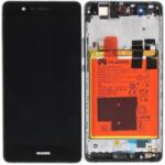 Huawei 02350TRB Gyári Huawei P9 Lite fekete LCD kijelző érintővel kerettel előlap + akkumulátorral (02350TRB)