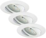 Briloner beépíthető, dimmelhető led lámpa, 5, 5W, 470lum, 3000K, IP23, 8, 2cm, 3 darabos készlet - (7232036)