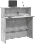vidaXL recepciós pult betonszürke 100x50x103, 5 cm szerelt fa (859027) - vidaxl
