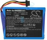 VHBW GPS csere akkumulátor a TomTom UZ6, 1CP515161HR-hez - 2000 mAh, 3, 7 V (WB-889001447)