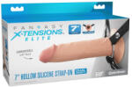 Pipedream 7" Silicone Hollow Strap-on - Dual Density