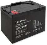 Qoltec Zárt savas akkumulátor AGM 12 V 80 Ah. 53075. Qoltec (53075)