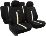 Pok-Ter Set Huse Scaune Auto pentru Ford Ecosport - Pok-Ter GTR, Piele Ecologica, Negru - Bej, 9 piese