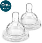 Philips SCY761/02 Etetőcumi Anti-colic újszülött átfolyás 0hó+ 2 db (SCY761/02) - vitalcafe