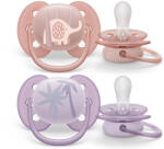 Philips SCF091/09 Játszócumi Ultrasoft Premium Állat 0-6hó lányos, 2 db (SCF091/09) - vitalcafe