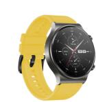 IZMAEL. eu Szilikon szíj a Huawei Watch GT 2/3/4, 2 Pro/3 Pro /4 Pro, GT 2e (46mm) okosórára - Sárga KP35330