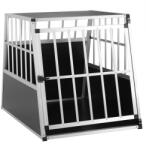 Jurhan BRUNO kutyaszállító box, 66x90x72cm, ezüst/fekete Jurhan