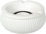 Gastro Scrumieră din porțelan, 3 tăieturi, cu șanțuri, ø: 150 mm, alb Scrumiera