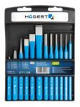 HÖGERT HT3B712 Véső és lyukasztó készlet, 12 db, CrV (HT3B712)