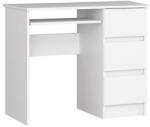 ARTOOL Birou calculator, placa laminata, 3 sertare, dreapta, 1 raft, alb, 90x50x77 cm GartenVIP DiyLine (165823-AK)