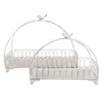 Clayre & Eef Madaras fém kosárszett 2 db-os, 39x20x30/30x15x22cm (6Y5673)