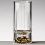 HARAHU Pahar de cristal - Auriu / 100ml KP35404 Pahar