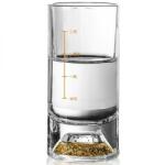 HARAHU Pahar de cristal cu măsurătoare - Aurie / Tip2 / 100ml KP35408 Pahar