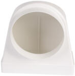 Dalap PVC átalakító idom 90° kerek csővezetékről szögletesre Ø 125 / 220 x 90 mm (983)