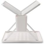 Brabantia SinkSide Foldable Dish Drying Rack összecsukható edényszárító, csepegtető tálca, kis méretű, evőeszköztartóval, világosszürke, 370x330 mm - 139383 (139383)
