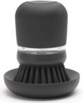 Brabantia SinkSide Soap Dispensing Dish Brush kézi mosogatókefe 100ml mosogatószer adagoló tartállyal, sötétszürke - 302626 (302626)