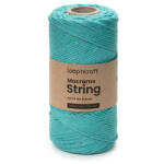  Loop'n craft 3mm macrame kifésülhető fonal 24 Türkiz zöld