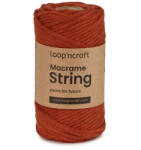  Loop'n craft 3mm macrame kifésülhető fonal 35 Terracotta