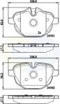 COMLINE set placute frana, frana disc COMLINE CBP06092