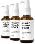 Vilgain Vitamina D3+K2 -⁠ vitamina D susține imunitatea și funcționarea corectă a mușchilor, vitamina K susține funcționarea corectă a oaselor, cu ulei MCT - vilgain - 165,72 RON
