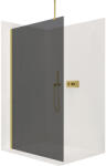 Cerano - Zuhanyzós paraván Walk-in Onyx Top L/P - kerek támasz - aranycsiszolt, grafitüveg - 70x200 cm, CER-CER-8050BD1430 (CER-CER-8050BD1430)