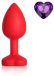 Mokko Toys Dop Anal Brighty, Medium, Silicon, Rosu/Mov, Mokko Toys