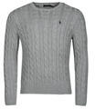 Ralph Lauren Pulóverek PULL COL ROND EN MAILLE TORSADEE Szürke EU S