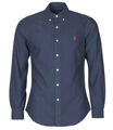 Ralph Lauren Hosszú ujjú ingek CHEMISE CINTREE SLIM FIT EN OXFORD LEGER TYPE CHINO COL BOUTONNE Tengerész EU S