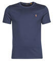 Ralph Lauren Rövid ujjú pólók T-SHIRT AJUSTE COL ROND EN PIMA COTON LOGO PONY PLAYER MULTICOLO Kék EU XL