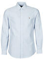 Ralph Lauren Hosszú ujjú ingek CHEMISE AJUSTEE EN OXFORD COL BOUTONNE LOGO PONY PLAYER MULTICO Kék EU XXL