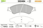 VALEO set placute frana, frana disc VALEO ESSENTIAL 302484 (302484)