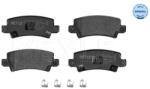 MEYLE set placute frana, frana disc MEYLE -ORIGINAL: True to OE. 025 238 1616/W (025 238 1616/W)