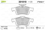 VALEO set placute frana, frana disc VALEO ESSENTIAL 301019 (301019)