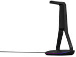 The G-Lab Fejhallgató állvány - K STAND HYDROGEN (fekete, 2xUSB3.0, 1xUSB-C, műanyag, RGB)