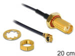 Delock SMA> MHF /U. FL-LP-068 antenna kábel 20cm (88747) (88747) - aqua