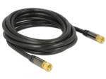 Delock F-csatlakozóval > F-csatlakozóval RG-6/U antenna kábel 3m fekete (88920) (88920) - aqua