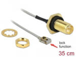 Delock antenna kábel RP-SMA jack MHF I LK plug 1.13 35cm (90292) (90292) - aqua