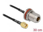 Delock antenna kábel RP-SMA-dugó - N-hüvely RG-174 30cm (89059) (89059) - aqua