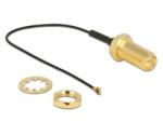 Delock antenna kábel RP-SMA Jack Bulkhead > MHF IV/ HSC MXHP32 10cm (12465) (12465) - aqua