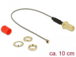 Delock antenna kábel RP-SMA anya > MHF / U. FL-LP-068 apa 10cm (89830) (89830) - aqua