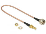 Delock F dugó > SMB jack Bulkhead RG-316 antenna kábel 25cm (13025) (13025) - aqua
