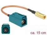 Delock FAKRA Z-hüvely > SMB-dugó RG-316 antenna kábel 15cm (89671)
