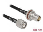 Delock antennakábel TNC-dugó - TNC-hüvely RG-58 0, 6m (90012) (90012) - aqua