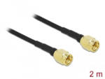 Delock antennakábel SMA-dugó - SMA-dugó LMR/CFD100, 2m (90469) (90469)