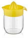 LUXPLASTIC IRIS C-00136 Fresia citromfacsaró üveg tárolóval 425ml, narancs vagy citromsárga színű (C-00136) - bestbyte