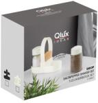 LUXPLASTIC IRIS C-00467 Drop üveg fűszerszóró szett tartóval, 2 darabos 2*100ml, dobozos, fekete vagy elfántcsont színű (C-00467) - bestbyte