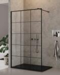 NEW TRENDY New Modus Black perete cabină de duș walk-in 110 cm negru mat/sticlă cu model EXK-5549 (EXK5549)