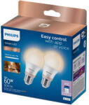Philips okos E27 LED 2700-6500K, 60W izzó helyett 2 darab/csomag (929003781941)