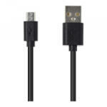Gigapack Adatkábel és töltő (USB - microUSB, 100cm) FEKETE (GP-25856)
