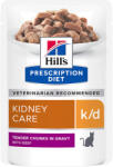Hill's Prescription Diet 12x85g Hill's Prescription Diet k/d Kidney Care macskatáp-marha